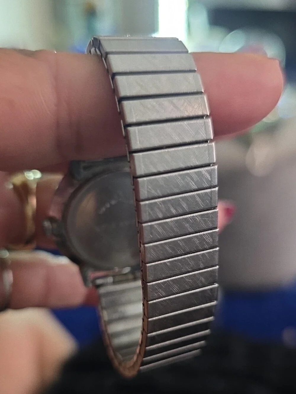 Timex Silver Watch with Cream Dial and Black Hands